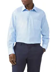 [Van Heusen] Classic Dash Geo Print Shirt in Sky