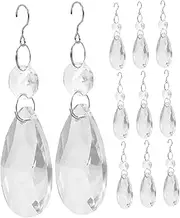 GREENADSCAPE 12pcs Crystal Suncatchers Kit Lightweight Crystals for Windows Decorative Prisms for Home Garden Parties Enhance Your Space with Stunning Effects