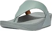 [FitFlop] ™ Womens Lulu Leather Toe-Post Sandal, Cool Blue, Size 8, Cool Blue, 8