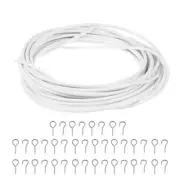 Curtain String Shower Curtain Rings White Window Cord Curtain Cord