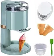 Home Small Fully Automatic Mini Ice Cream Machine, 1L Fully Automatic Mini DIY Fruit Soft Drink Machine with Electronic Scale Suitable for Home Bar Coffee Shop