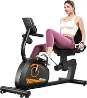 GOIMU Folding Exercise Bike, 4 in 1 Stationary Bike for Home Workout with 16-Level Adjustable Resistance, Indoor Cycling Bike with 330LB Capacity, Magnetic Workout Bike with Comfortable Seat Cushion…