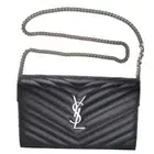 Saint Laurent Bag Women'S Chain Shoulder Wallet Cassandra Leather Black 377828 B