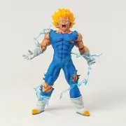 Dragon Ball Demonized Vegeta IV 25cm Action Figure Mini Toy for Car, Desk, 1 Pc