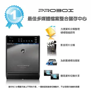 ProBox HF2 四層式USB 3.0+eSATA 3.5吋多媒體儲存硬碟外接盒 (7.5折)