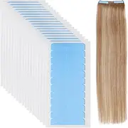 240 Pieces Hair Extension Tape, Tape in Hair Extensions, Tape in Extensions, Double Sided Adhesive Wig Tape Replacement Tape for Hair Extensions, Professional Strong No-Residue (4cm x 0.8cm)