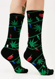 [HUF] Its Lit Glow in the Dark Socks
