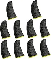 Mipcase 10pcs Gaming Finger Sleeves Anti-sweat Touchscreen for Mobile Controllers Elastic Design for Enhanced Game Suitable for Finger