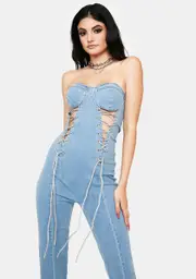 Echo In Here Denim Jumpsuit