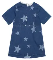 [Stella McCartney Kids] Stella McCartney Kids Printed denim dress Y 3 blue
