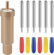 6 x Replacement Blade and Case for Cricut Explore Air 2/3, Cricut Maker/Maker 3 (Gold)