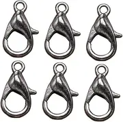 HOODANCOS 100pcs Lobster Clasp Jewelry Making Clasps for Necklace Bracelet DIY Craft Alloy Metal