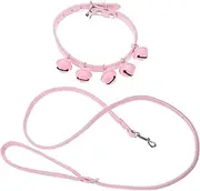 BESPORTBLE Pet Dog Collar Leash Pulling Rope Bells for Daily Use Outdoor Activities Suitable for Cats Puppies Random