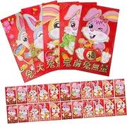 COHEALI Traditional Chinese Envelope for Rabbit Year Money Pouch Cartoon Images Random Style
