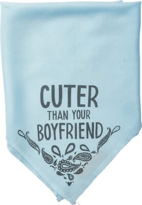 Primitives by Kathy Cuter Than Your Boyfriend Small Pet Bandana 456705
