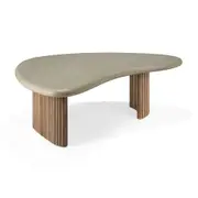 Ethnicraft Reclaimed Teak Boomerang Outdoor Coffee Table