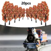 20pcs Model Trees Train Railroad Diorama Wargame Park Scenery Miniature Decor