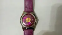 在飛比找Yahoo!奇摩拍賣優惠-HOGA皇室逸品古董手上鍊紫色機械錶/34mm含龍頭