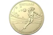 $1 2023 Matildas Soccer HEADER Lightly Circulated AUS ONE DOLLAR Coin