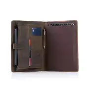 Leather Business Portfolio with Luxury Pen Business Personal Organiser Folder...