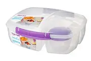 Sistema To Go Triple Split Box 2L(Assorted colours)