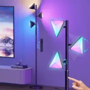 RGBCW Floor Lamp, 36W Color Changing LED Tree Floor Lamp, Stepless Dimmable T...