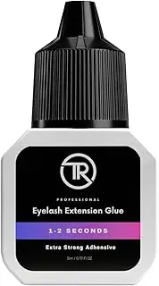 Extra Strong Eyelash Glue for Professional Lash Extensions 1-2 Sec Dry Time 5ml