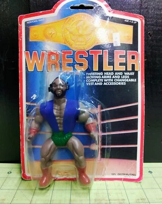 NSP Vintage TPI Distributing Wrestler Crlsher Action Figure No P-13 Hybrid NIP