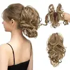 Synthetic Hair Bun Clip Clip on Claw Clip In Ponytail Hair Women