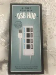 The Original Fun Workshop USB Hub Adapter 4 Ports Splitter Hub Multi USB 2.0 Hub