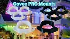 Govee Permanent Outdoor PRO Lights Mounting Brackets for 100' 150' and 200' B&W