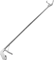 [HOUDERCO] Useful Folding Snake Grabber Tool Stainless Steel Snake Catcher Clamp with Slip Handle Lightweight and Portable Design for Safe Snake Handling and Outdoor Use