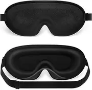 Sleep Mask, NEESTARTLY 3D Concave Design, Non Pressure, Ultra-Soft, Adjustable Eye Mask for Women Men, Eye Shades for Travel/Naps/Yoga/Insomnia