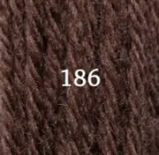 Appleton Tapestry Wool - 11 Yd Skein - Chocolate Brown Color 186