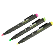 Tracer Yellow Green Pink Construction Highlighters - 3 Pack