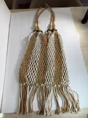 Macramé Shoulder Bag with Tassels , great work, handmade