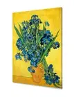 Irises Vase Flower by Van Gogh, Giclee Print Floral Canvas Wall Art Home Decor