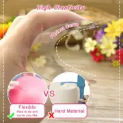 Flexible Transparent Cake Scraper Baking Plain Smooth Jagged Spatulas 10PC
