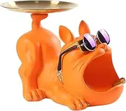 Key Holder Bowl - Bowl and Key Holder | Bulldog Entryway Bowl tool | Resin Home Decor for Living Room | Cute Storage Box and Desk Organizer for Home Living Room Kitchen Counter