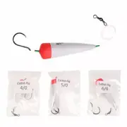 2Pcs Channel Flathead Catfish Fishing Rig Slip Float Bait Rigs Circle Claw Hooks