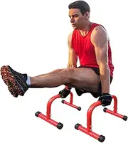 LSKSSNG Dip Stand Station, Adjustable Height Dip Station for Strength Training, Heavy Duty Steel Parallel Push Up Stand, Home Gym Fitness Workout Dip bar Station,Tricep Dips, Pull-Ups, Push-Ups