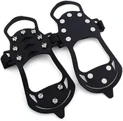 [COOLHIYA] 1 Pair 10 Ice Spikes Grips Ice Snow Cleats Climbing Shoes Spikes Shoe Holster Kids Climbing Shoes Jogging Snow Cleats Climbing Snow Grips Winter Kids Cleats Child Boots to Climb