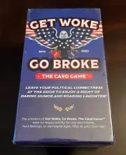 Get Woke Go Broke The Card Game - New & Sealed - Age 17+, 2-12 Players