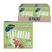 Wasa Rosemary & Sea Salt Flatbread Thins, 6.7 Oz (Pack of 10), Crackers, Non-Gmo