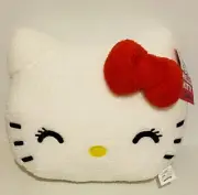 Brand New Licensed Hello Kitty Smiling Kitty White Head Plush Cushion 25cmx35cm