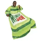 Mt. Dew Retro SNUGGIE The Original Wearable Soft Fleece Gamer Blanket Lime Green