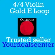 Pirastro Obligato Violin Strings Set 4/4 Gold LOOP E