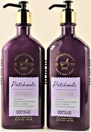 QTY 2 - Bath & Body Works PATCHOULI AROMATHERAPY Body Lotion Moisturizer 6.5oz