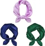 [MESU] Silk Feeling Scarf for Women Square Satin Head Scarf Neck Scarves