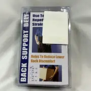 LOWER BACK BRACE SUPPORT BELT W/ ADJUSTABLE STRAPS LIFTING SIZE SMALL 28"-32"